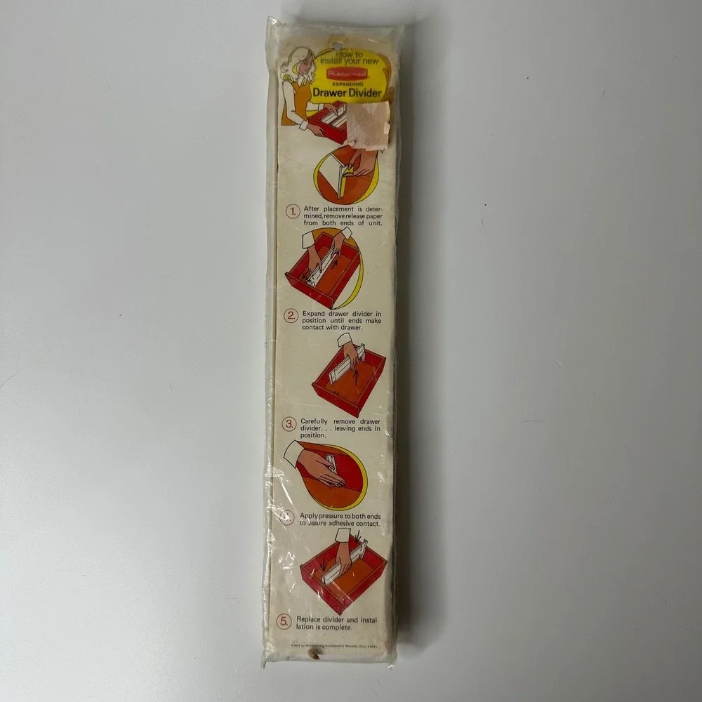 Vintage Rubbermaid Expanding Drawer Divider‎ No 2910 NOS 12-23 Inch 1974